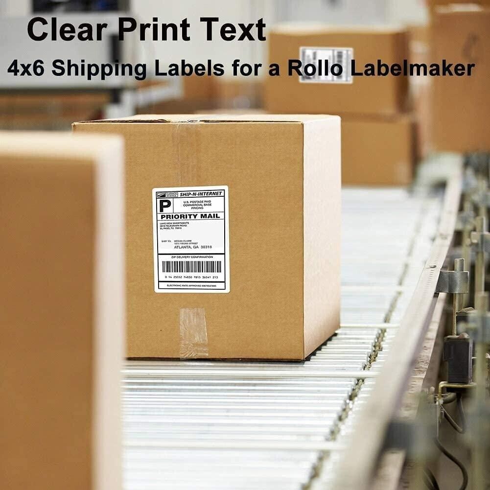 1000 4x6 Fanfold Direct Thermal Printer Shipping Labels