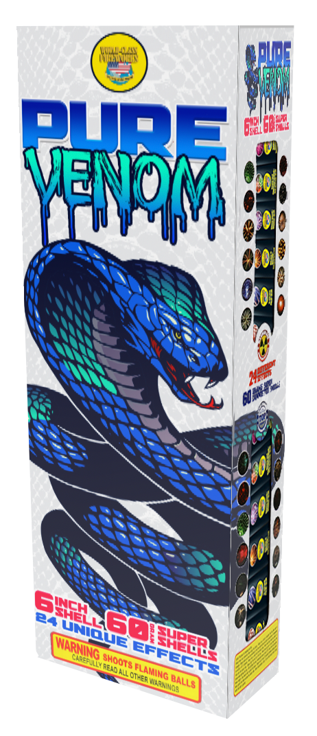 24ct PURE VENOM  6" Artillery Shells!